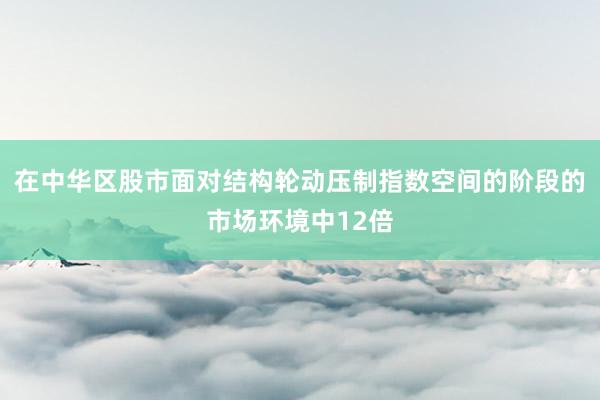 在中华区股市面对结构轮动压制指数空间的阶段的市场环境中12倍