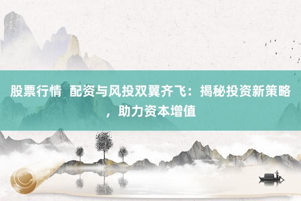 股票行情  配资与风投双翼齐飞：揭秘投资新策略，助力资本增值