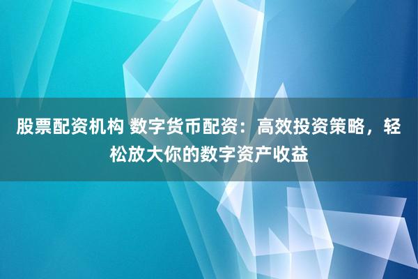 股票配资机构 数字货币配资：高效投资策略，轻松放大你的数字资产收益